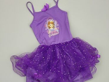 sukienka szerokie rękawy: Sukienka, Disney, 4-5 lat, 104-110 cm, stan - Zadowalający