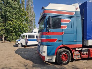 грузовой одиночка: Тягач, DAF, 2004 г., Тентованный