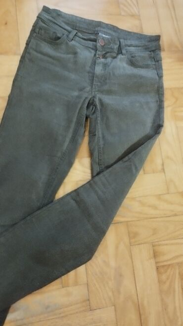 zlatne pantalone: M (EU 38), Normalan struk