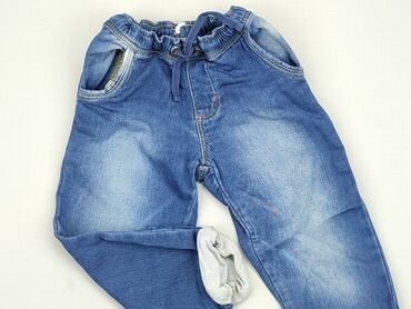 spodenki dżinsowe dzieciece: Spodnie jeansowe, 2-3 lat, 98, stan - Dobry