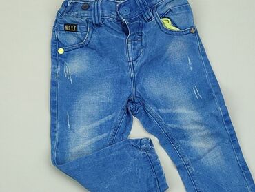 legginsy jeans allegro: Spodnie jeansowe, Next, 12-18 m, stan - Idealny