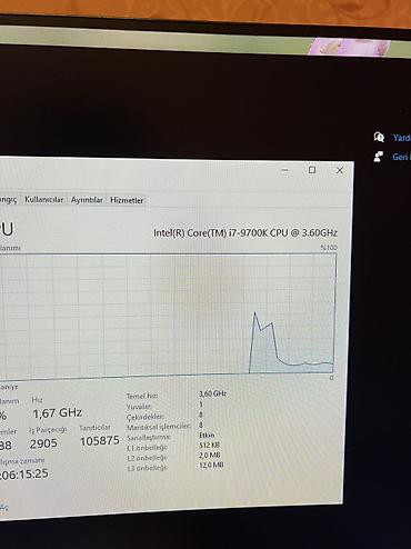 Masaüstü kompüterlər və iş stansiyaları: Rampage 165 hz 24 inc ekran Msi z390 ana plata İ7 9700k Rx 6650xt — 18