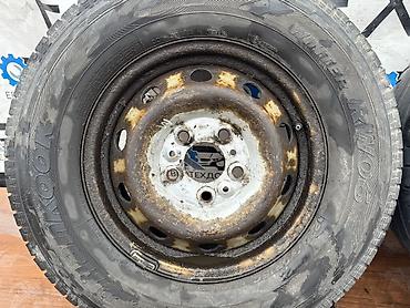Колеса в сборе: Колеса в сборе 225 / 70 / R 15, Зима, Б/у, Комплект, Легкий коммерческий транспорт (C/LT), Железные, отверстий - 5 — 7