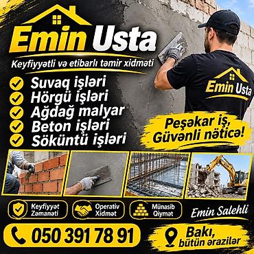 Emin Usta – keyfiyyətli və etibarlı təmir xidməti İxtisaslaşmış