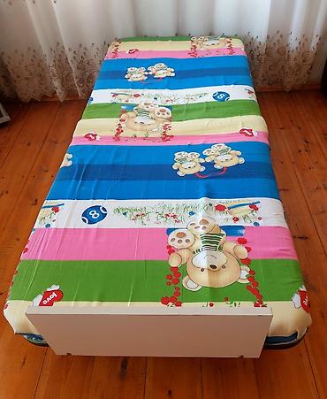 mebel kredit: Для девочки и мальчика, Новый, Кровать, Без подъемного механизма, С матрасом, Без выдвижных ящиков — 1