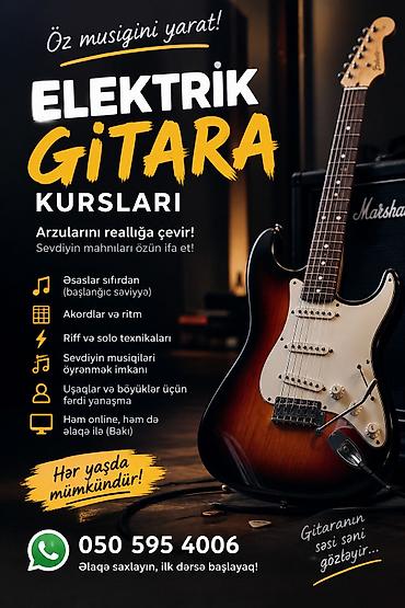 Digər kurslar: Elektrik Gitara Kursları - Öz musiqini yaratmaq istəyənlər üçün — 2