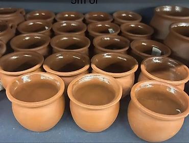lobya: Məhsul: Gil qazan/kupça – soba və ocaq üçün mini ölçülü keramika — 1