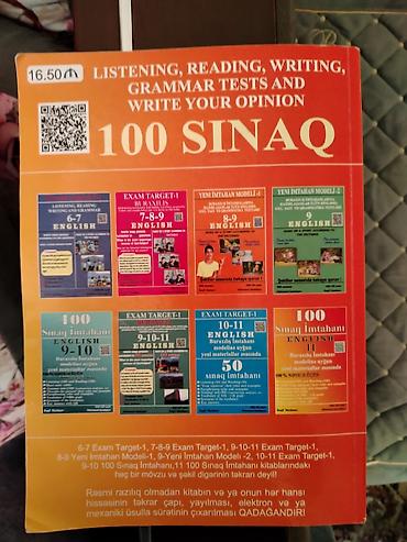 Testlər: Məhsul: “100 Sınaq İmtahanı – English 11” hazırlıq kitabı Təsvir: - — 2