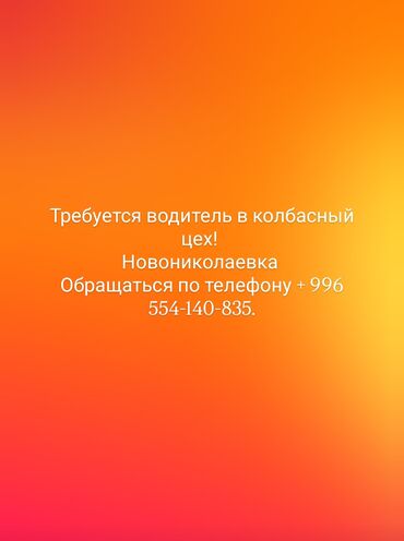 ищу водителя категории с: Срочно требуется водитель!!!