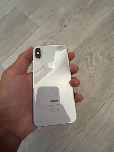 сколько стоит айфон 10 новый: IPhone X, Колдонулган, 64 ГБ, White Titanium, Каптама, 100 %