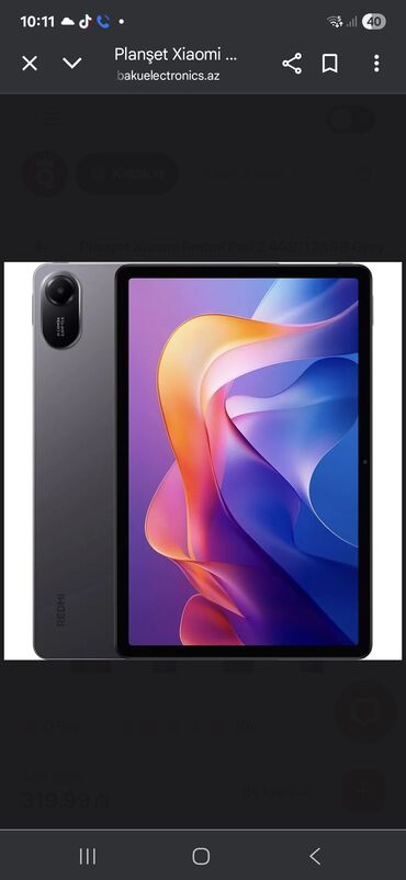 Xiaomi Redmi Pad 2 planşet – Grey - Ekran: Böyük ölçülü Full HD/IPS