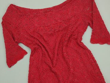 czerwona bluzki z falbankami: Blouse, Orsay, S (EU 36), condition - Good