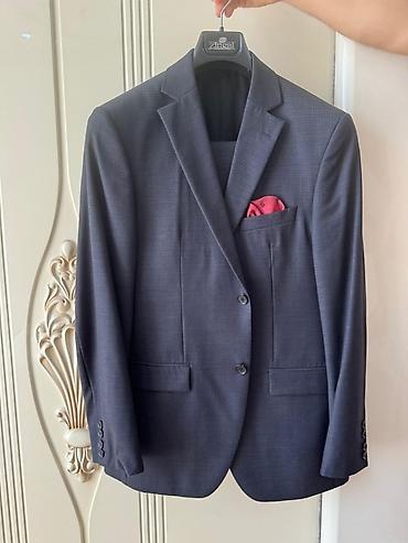 Kişi geyimləri: Kostyum, Demisezon, Ermenegildo Zegna, L, rəng - Göy — 8