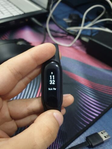 Eynəklər: İşlənmiş, Smart saat, Xiaomi, Sensor ekran, rəng - Qara