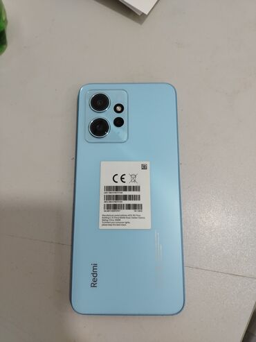 adapter xiaomi: Xiaomi Redmi Note 12, 128 GB, rəng - Göy, 
 Zəmanət, Düyməli, Barmaq izi