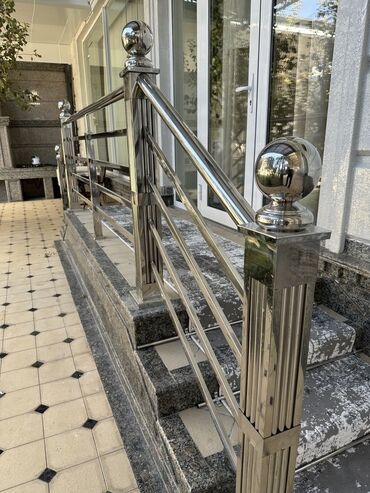 Готовые перила: НЕРЖАВЕЙКА🇰🇬
ПЕРИЛА ЗАКАЗ 
АЛАБЫЗ тел 
ЖАЛАЛ-АБАД/ОШ/БИШКЕК🇰🇬🇰🇬🇰🇬 — 1