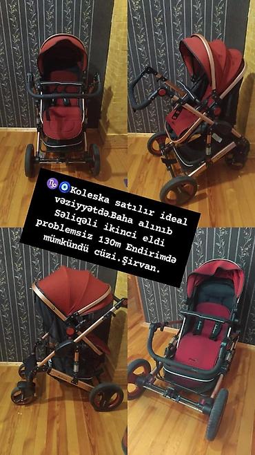 uşaqlar ucun metal konstruktor: Uşaq arabası – çoxfunksiyalı, qırmızı/siyahı rəng çalarlarında — 1