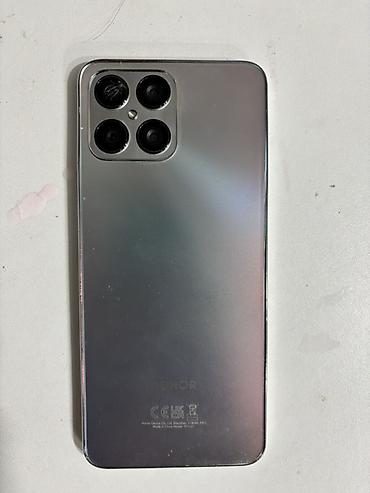 huawei p 30: Honor X8, 128 GB, rəng - Gümüşü, Düyməli, Sensor, Barmaq izi — 1