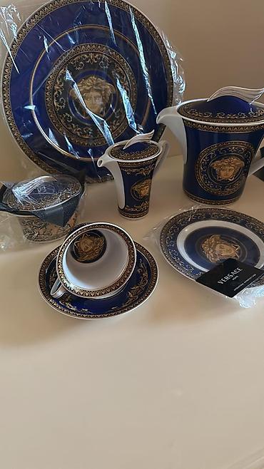 versace pastel: Çay dəsti, rəng - Göy, Farfor, Versace — 6