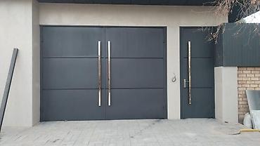 Металлические двери на заказ: Металлическая дверь на заказ, Для частного дома, Двухстворчатая, Железная, Кыргызстан, Бесплатный замер — 25