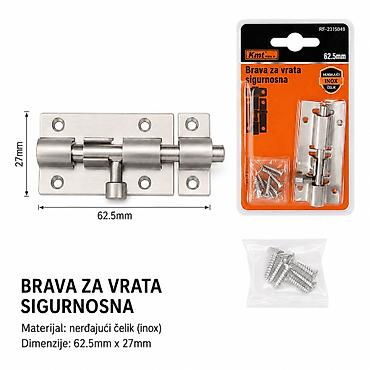 KMT Nerđajući čep 2315049 Opis: Praktičan nerđajući čep (brava/zasun