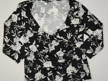 bluzki koszulowe damskie czarne: Bluzka Damska, XL, stan - Bardzo dobry