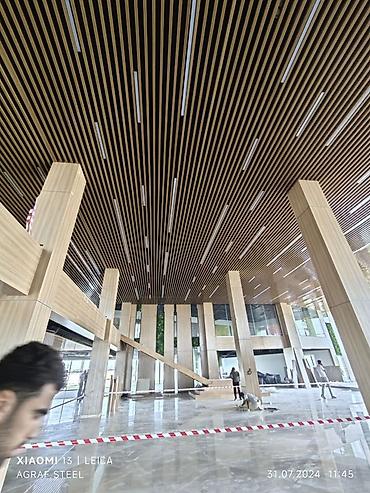 Подвесные потолки грильято местного производства от HADID ART Реечные