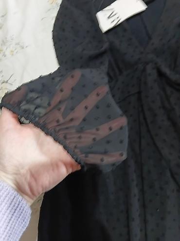 Haljine: ZARA crni kombinezon kao haljina m - Materijal: lagana, poluprozirna — 3