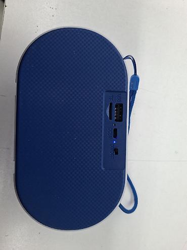 Audio: Portativ Bluetooth kolon – DH-1208 model - Kompakt oval dizayn, mavi — 1