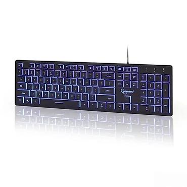 3 103: Gembird multimedia tastatura sa 3‑bojnom pozadinskom rasvetom - Puna — 1