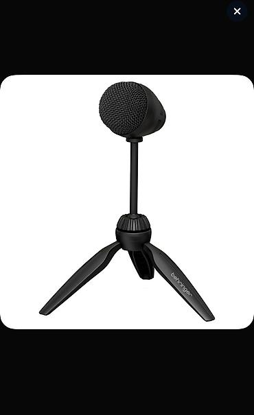 Аудиотехника: USB-микрофон Behringer с настольным штативом. Пользовались всего — 1