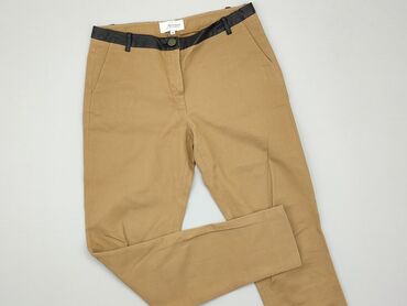 brązowa spódnice z guzikami: Spodnie materiałowe, Reserved, S, stan - Dobry
