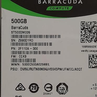 Комплектующие для ПК: Накопитель для ПК, Б/у, Seagate, HDD, 512 ГБ, 3.5", Для ПК — 3