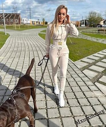 Gornji i donji deo: ✨Ženski komplet trenerke sa kapuljačom – visok struk i uski kroj ✅2500 — 4