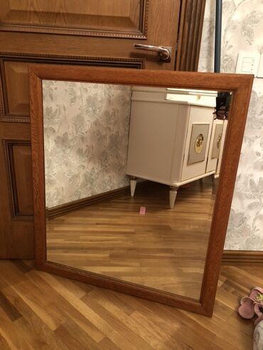 Pərdə və jalüzlər: Güzgü Divar üçün, Kvadrat, Sadə, Çərçivə ilə
