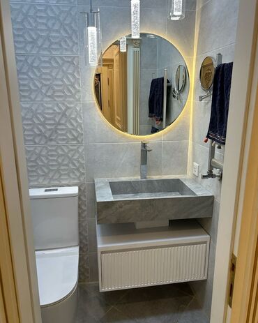 Moydadırlar: Hamam mebeli və lavabo dəstləri - Müasir dizayn: mərmər teksturalı -da lalafo.az — 85 Moydadırlar: Hamam mebeli və lavabo dəstləri - Müasir dizayn: mərmər teksturalı — 85