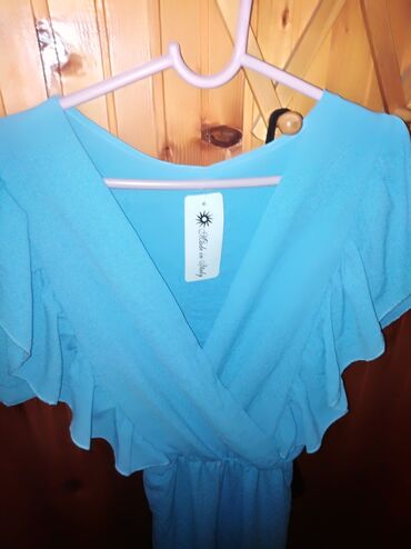 ženske trenerke kompleti: One size, Single-colored, color - Light blue