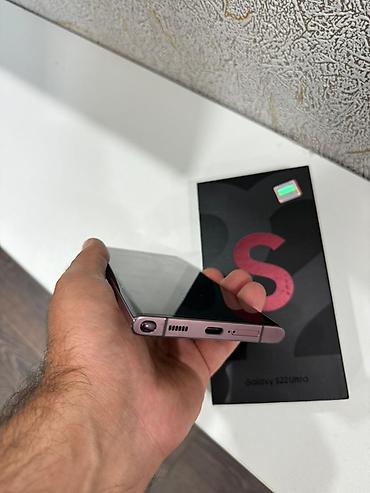 Elektronika: Samsung Galaxy S22 Ultra, rəng - Bənövşəyi, Simsiz şarj — 7