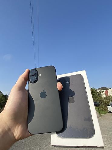 iphone s: IPhone 16, 128 GB, Qara, Simsiz şarj, Face ID — 1