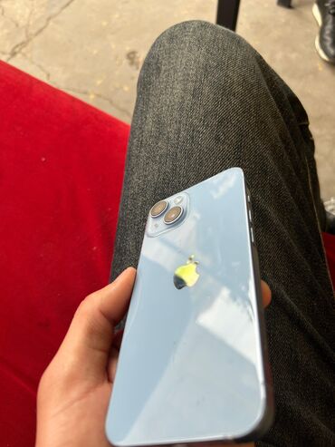 телефон fly ds106d: IPhone 14, 128 ГБ, Голубой, Беспроводная зарядка, Face ID, С документами
