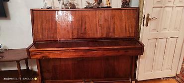 pianolar: Upright pianino – “Ukraina” markası - Korpus: təbii ağac şponu — 2