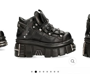 botinkalar 39: New rock. original deyil. Qara platformalı unisex “goth/industrial” — 2