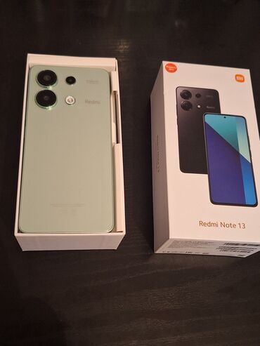 adabtor: Xiaomi Redmi Note 13, 256 GB, rəng - Yaşıl, 
 Düyməli, Barmaq izi, İki sim kartlı