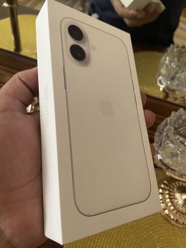 iphone dubai qiymetleri: IPhone 16, 128 GB, Ağ