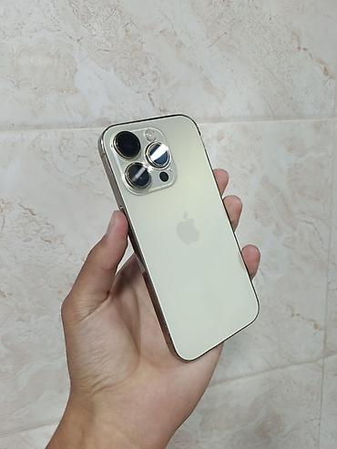 iphone 4с: IPhone 14 Pro, Б/у, 128 ГБ, Золотой, Чехол, 76 % — 1