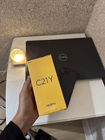 techno camon: Realme C21Y, Б/у, 64 ГБ, цвет - Черный, 2 SIM — 4