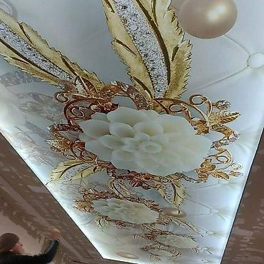 Натяжной потолок: Натяжной потолок жасайбыз тез жана сапаттуу 3D 1кв ом гланцывый 1кв — 25