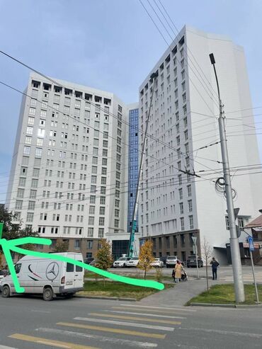 1 комнатная квартира в канте: 1 бөлмө, 50 кв. м, Элитка, 16 кабат, ПСО (өзү оңдоп түзөтүп бүтүү үчүн)