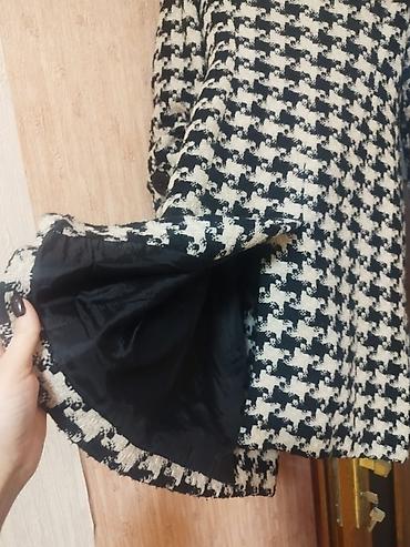 Paltolar: Qadın palto – qara-ağ “houndstooth” (itburnu) naxışlı - Stil — 7