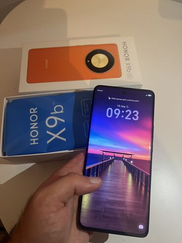 телефон fly ff2801: Honor X9b, 256 GB, rəng - Qara, Barmaq izi, İki sim kartlı, Face ID